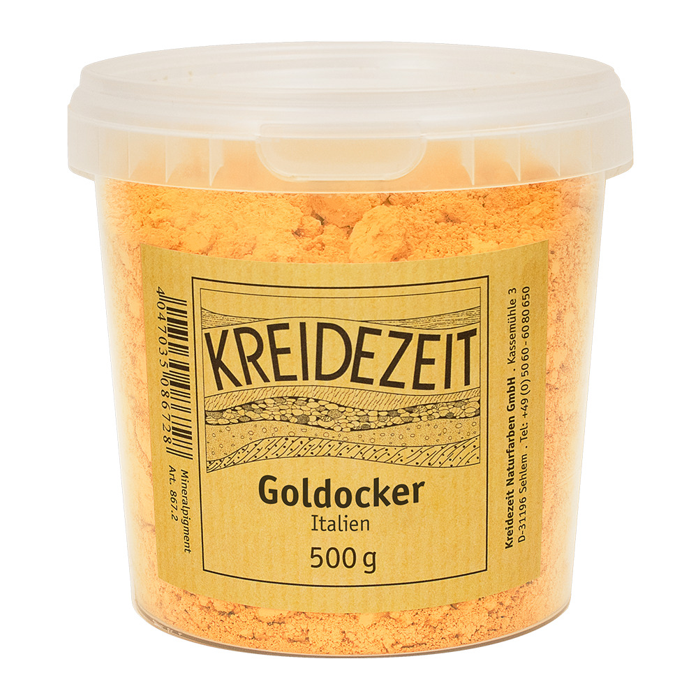Kreidezeit Pigment Goldocker, Italien 500g