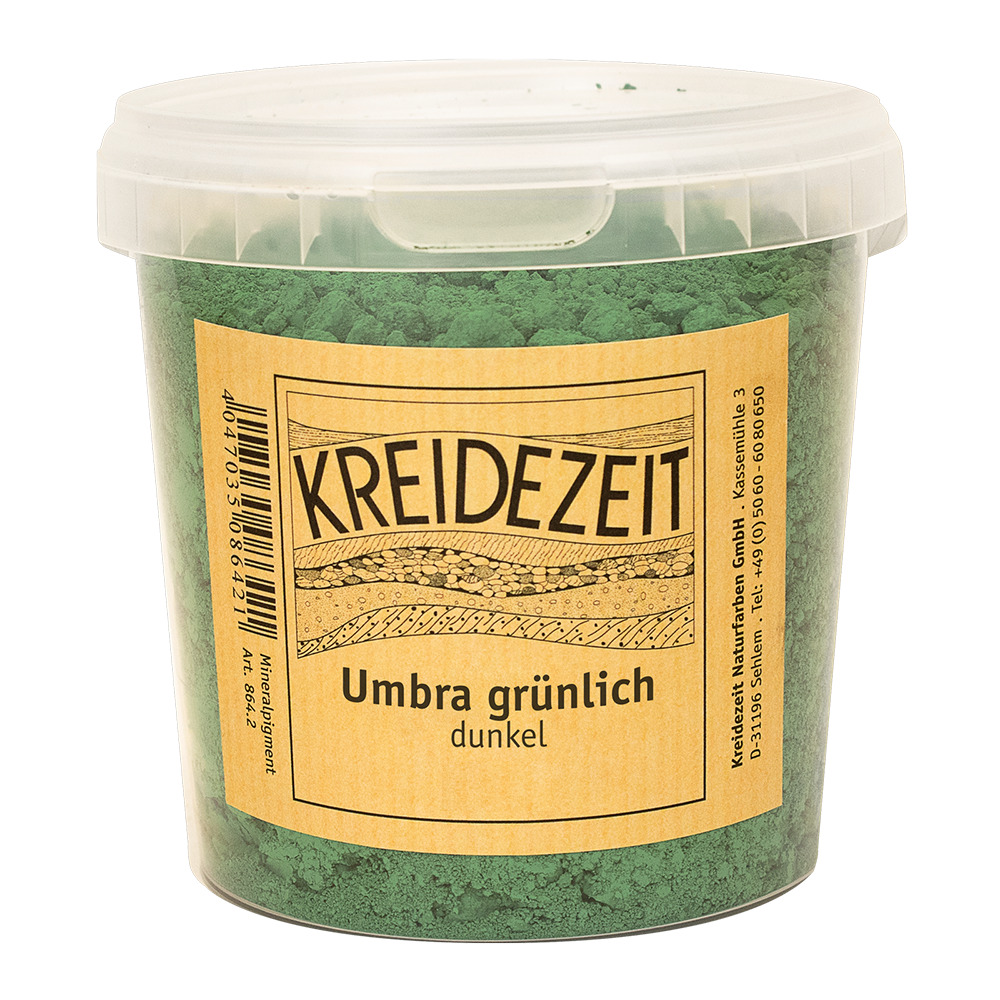 Kreidezeit Pigment Umbra grünlich, dunkel