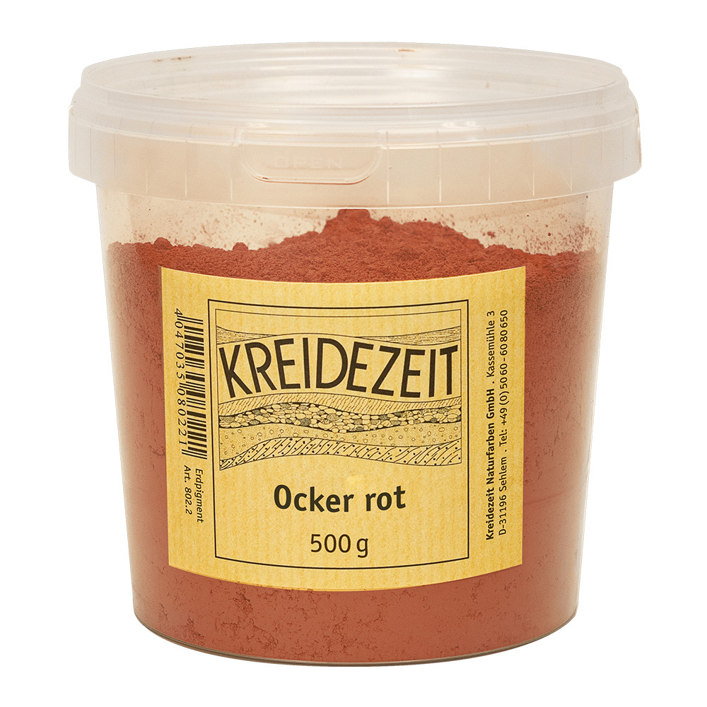 Kreidezeit Pigment Ocker rot