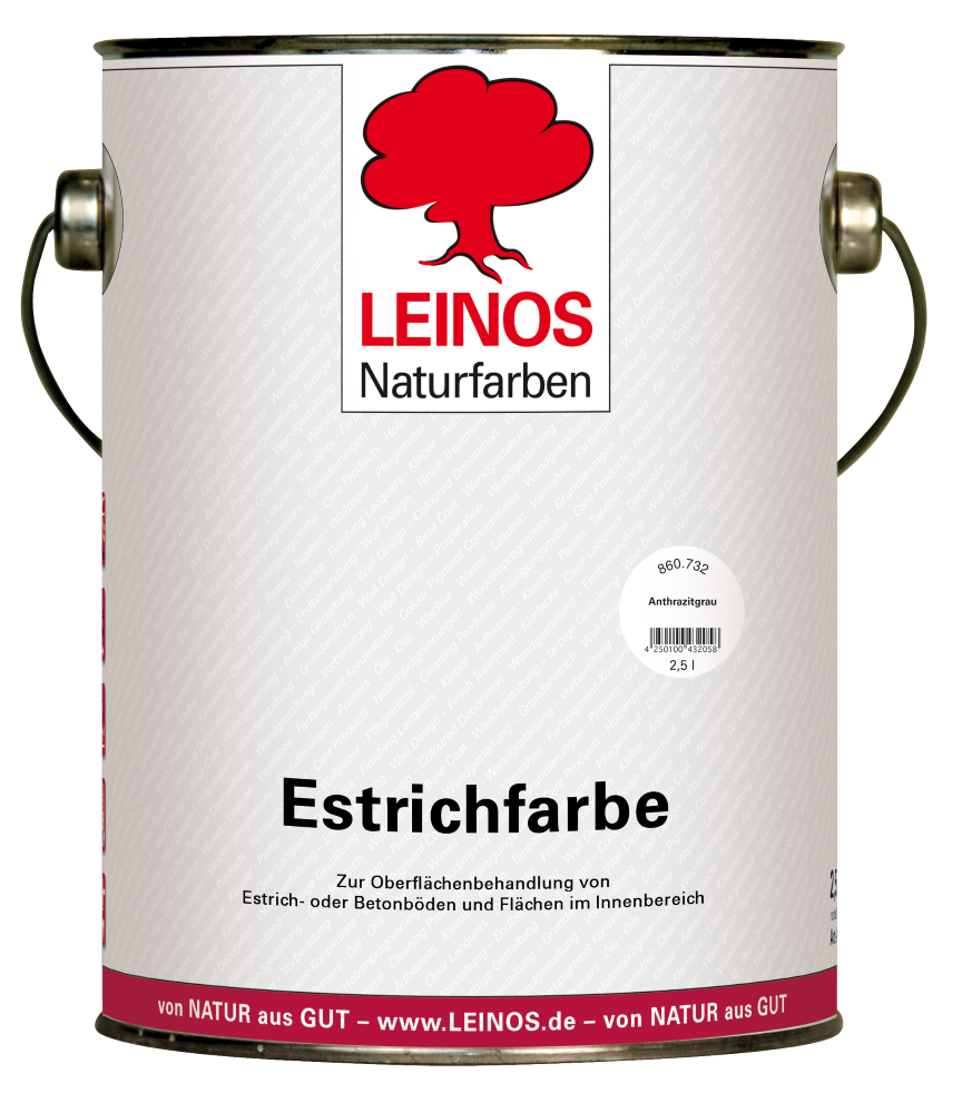 Leinos Estrichfarbe anthrazitgrau