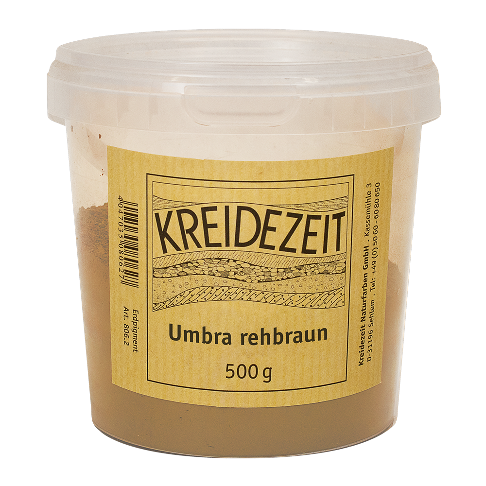 Kreidezeit Pigmet Umbra rehbraun 500g
