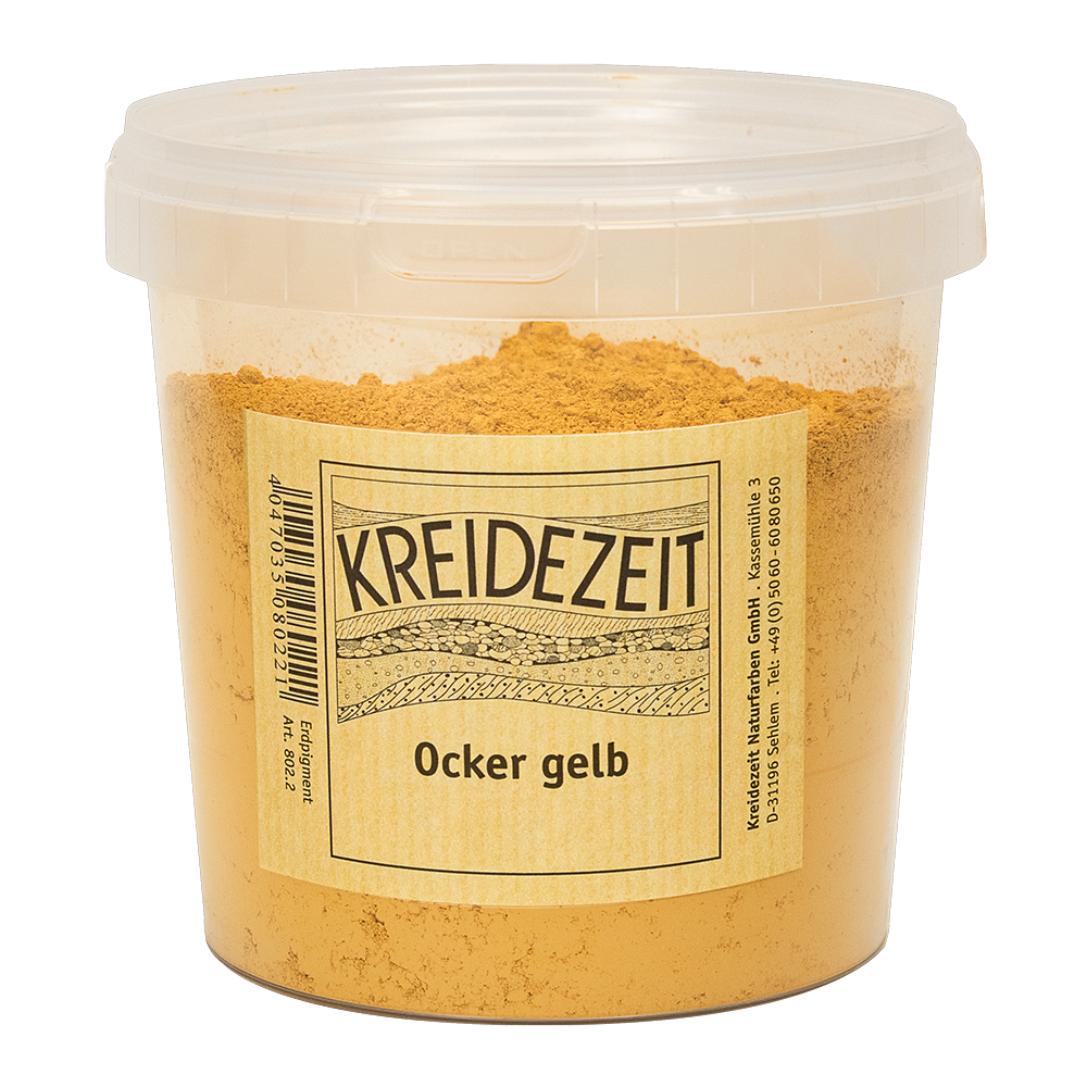 Kreidezeit Pigment Ocker gelb