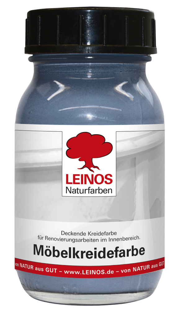 Leinos Möbelkreidefarbe Pazifikblau