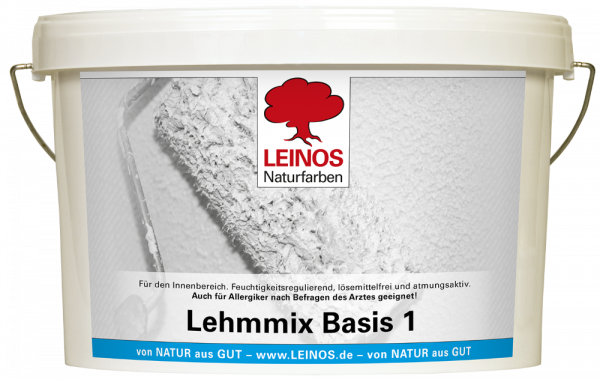 Leinos weiße Lehmfarbe (Lehmmix B1 10l)
