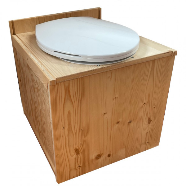 IM-KUBUS - mit INI Trenneinsatz weiß und Kunststoffsitzkombi - Bausatz Holzgehäuse für Trenntoilett