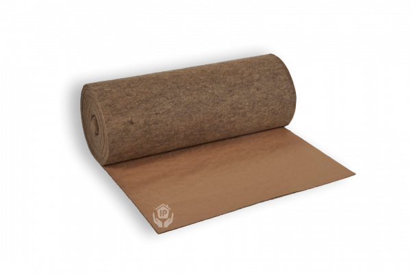 Isolena Woll-Trittschalldämmung mit Papier Dicke: 3,5 mm Breite: 1 m Länge: 25 m