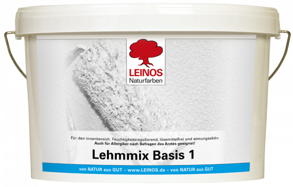 Leinos weiße Lehmfarbe (Lehmmix B1 5l)