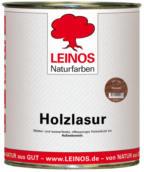 Leinos Holzlasur palisander außen 0,75l