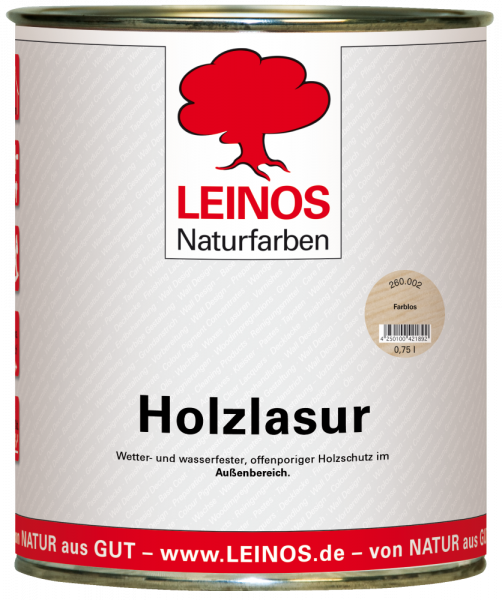 Leinos Holzlasur Farblos außen 0,75l