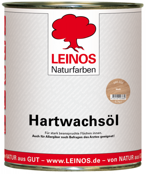 Leinos Hartwachsöl weiß 0,75l