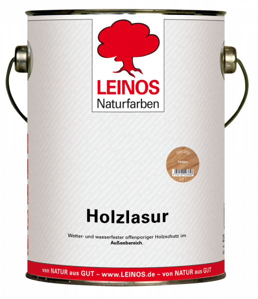 Leinos Holzlasur farblos außen 2,5l