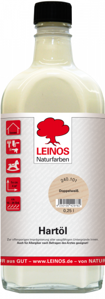 Leinos Hartöl innen doppelweiß 0,25l