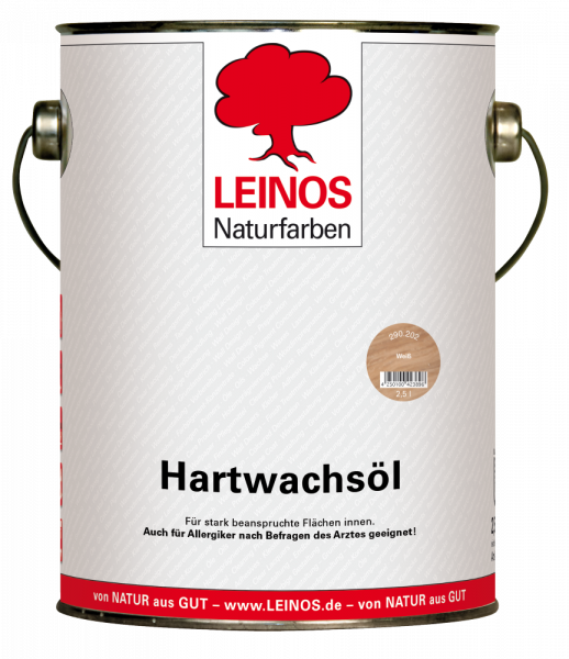 Leinos Hartwachsöl weiß 2,5l