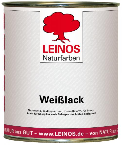 Leinos Weißlack naturweiß, seidenglänzend 0,75l