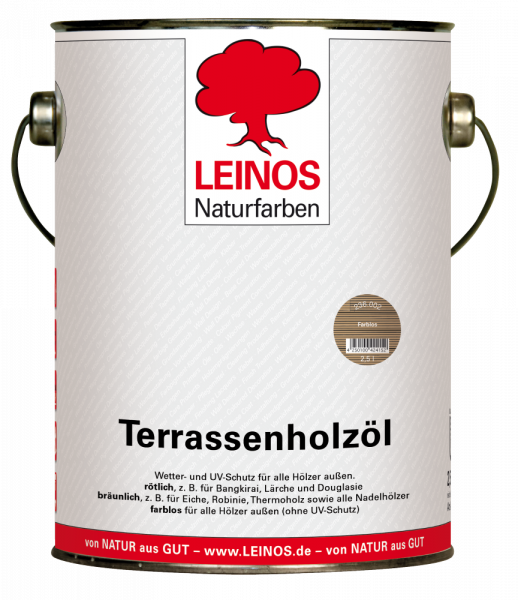 Leinos Terrassenholzöl farblos 2,5l